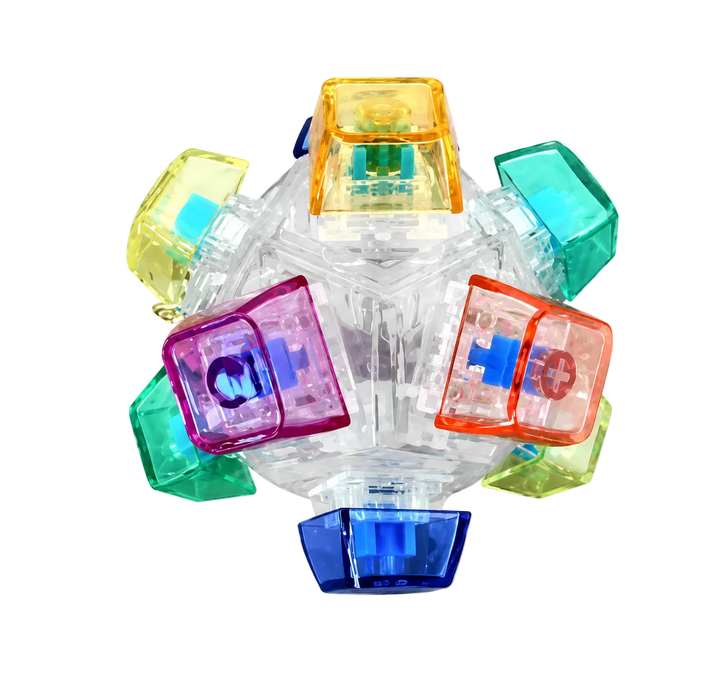Fidget Button Ball Silicone Sensory Stress Toy -