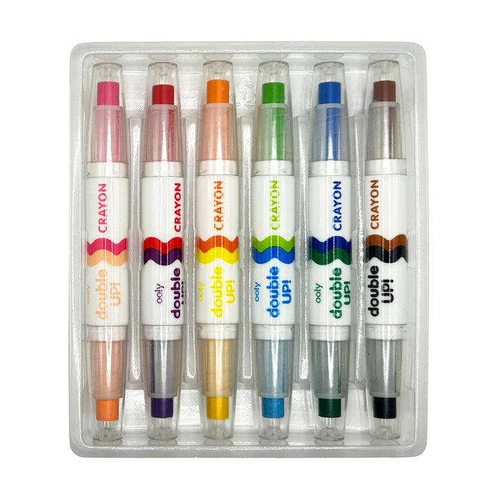 OOLY - Double Up! Double-Ended Crayons (Set of 6 / 12 Colors)