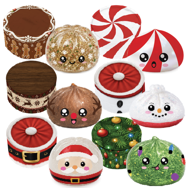 Novelty Brands - Fun Doh Christmas Dumpling Squishy Toy