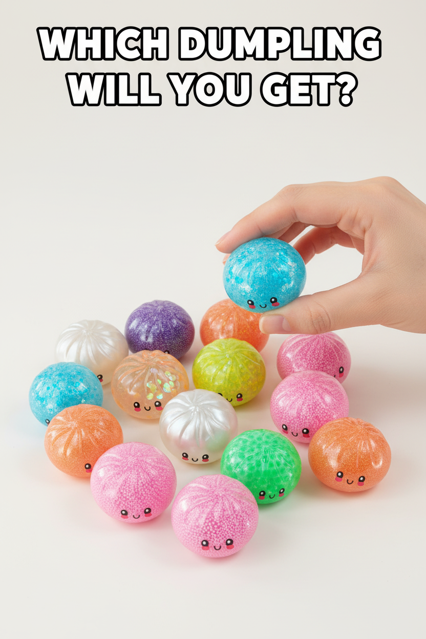 Novelty Brands - Fun Doh Petite 2.5-Inch Mystery Dumpling Squishy Toy