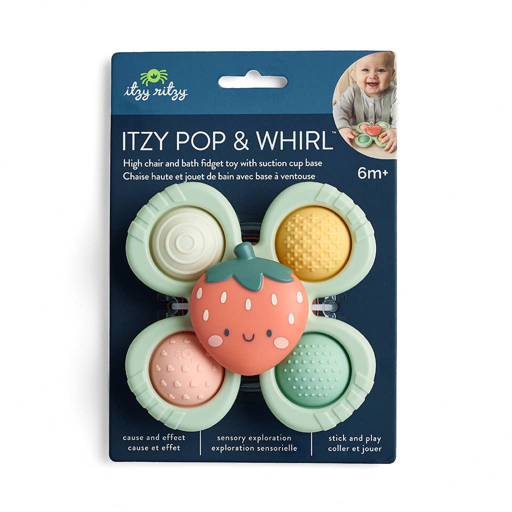 Itzy Ritzy - Itzy Pop & Whirl™ - Bath + Travel Toy: Smile