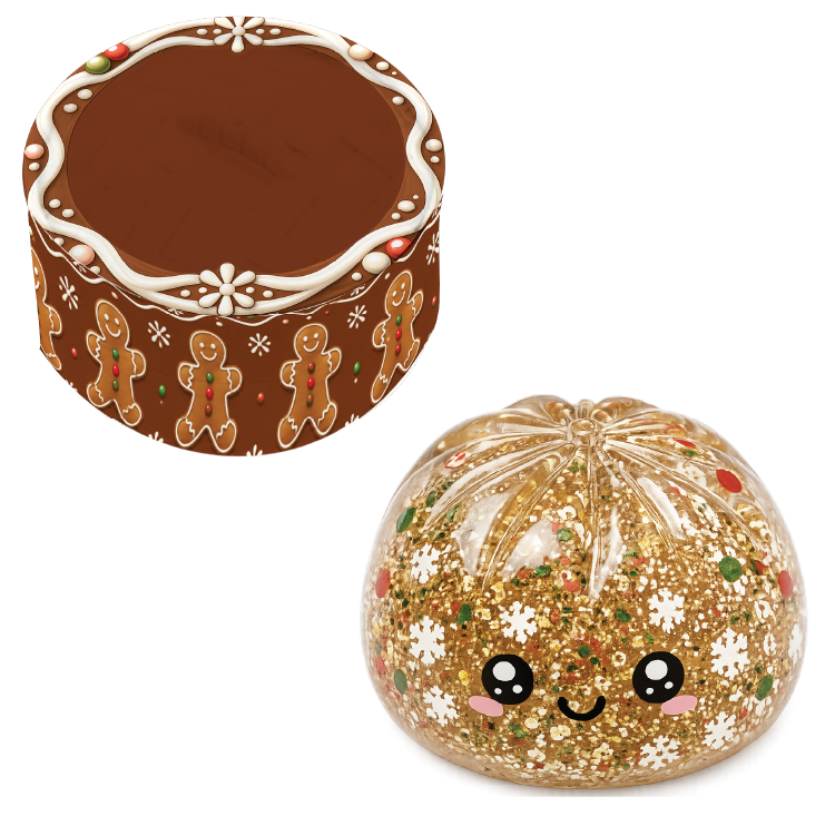 Novelty Brands - Fun Doh Christmas Dumpling Squishy Toy