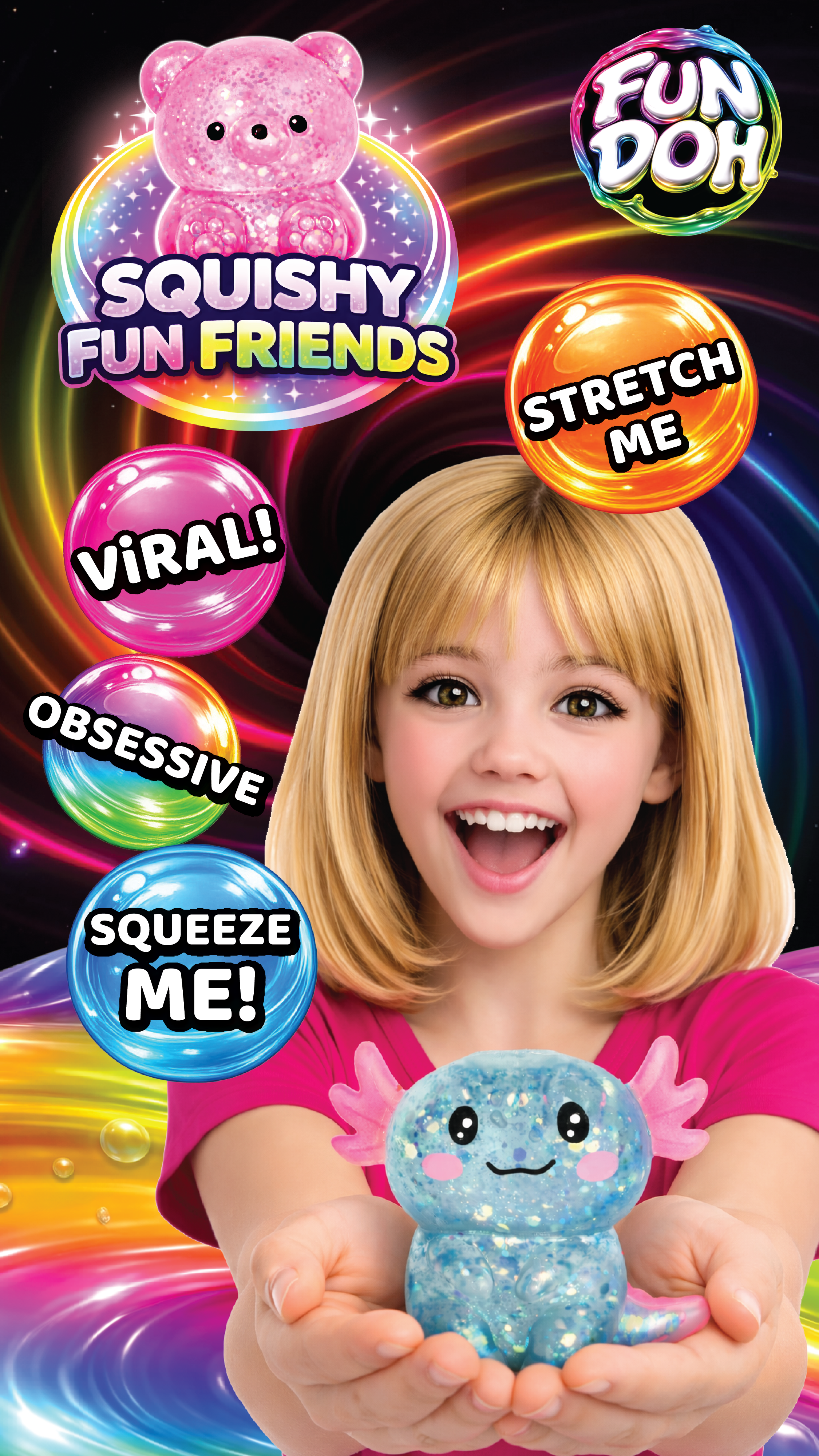 Novelty Brands - Fun Doh Squishy Gummy Fidget Toy
