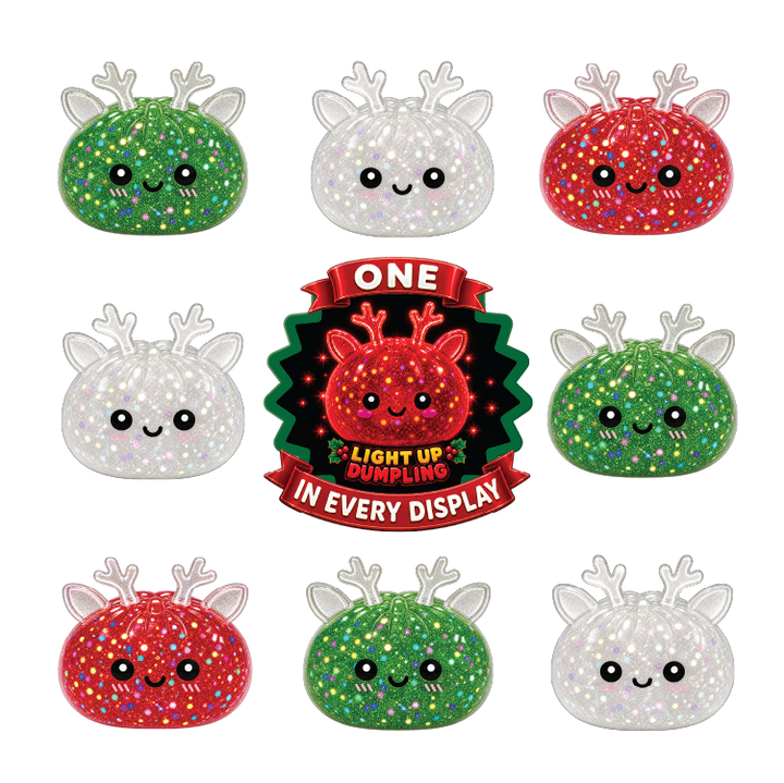 Novelty Brands - Fun Doh Christmas Mystery Reindeer Dumpling Squishy Toy