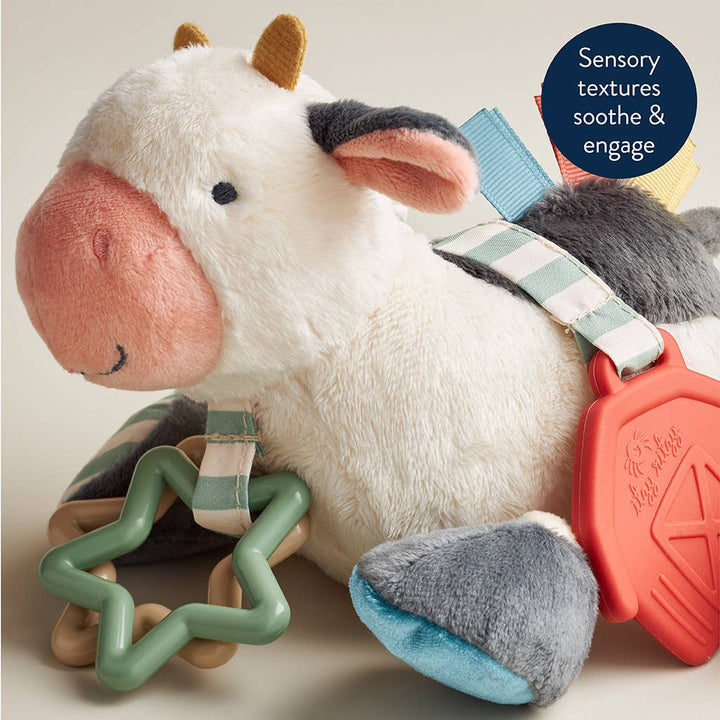 Itzy Ritzy - Cow Itzy Friends Link &amp; Love™ Activity Plush