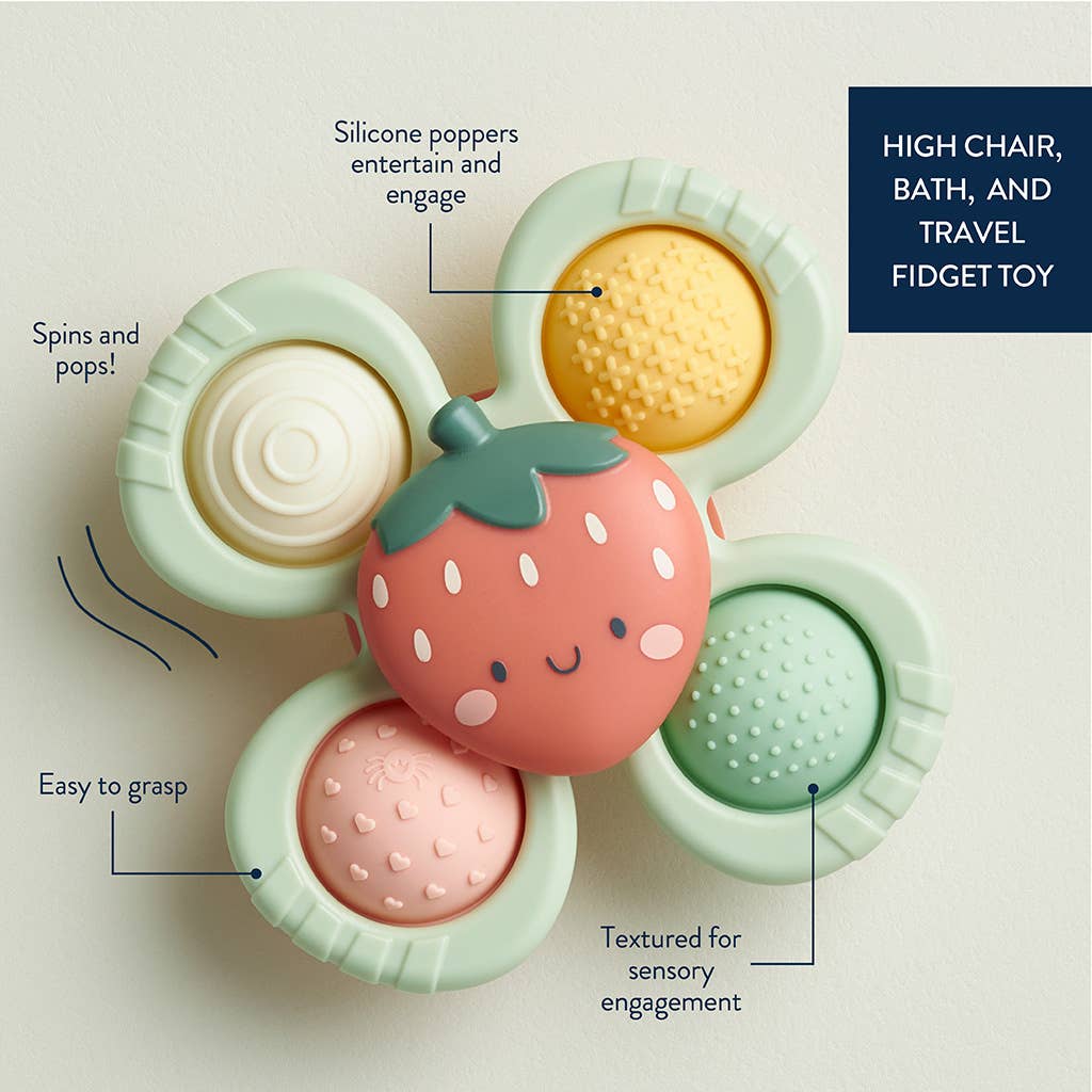Itzy Ritzy - Itzy Pop & Whirl™ - Bath + Travel Toy: Smile