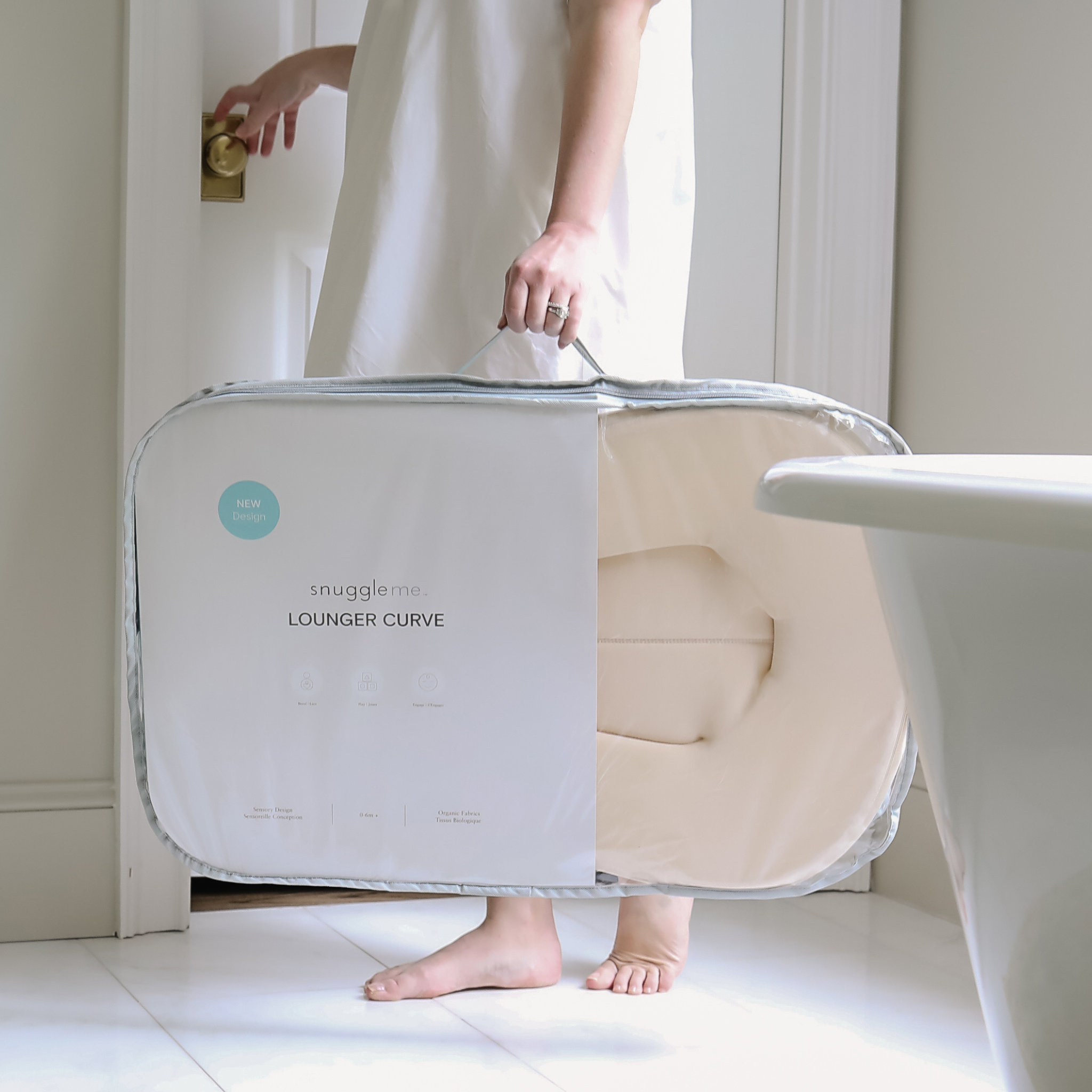 Snuggle Me Organic - Lounger Curve | Natural
