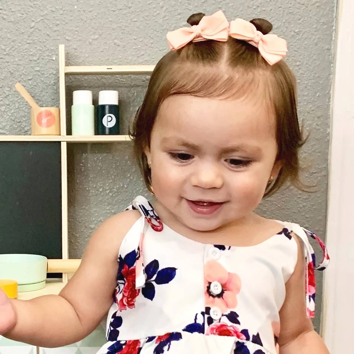 Baby Wisp - Aiyanna Ribbon Boutique 2Bows Knotted center Alligator Clips