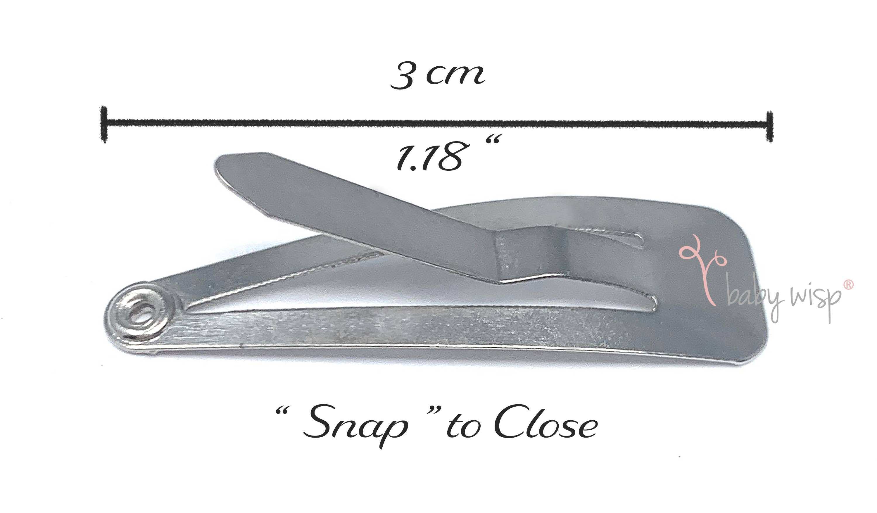 Baby Wisp - 5 Chelsea Boutique Grosgrain Bows on Snap Clips - Enchanted