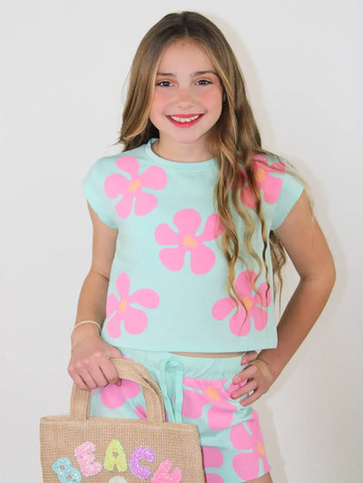 Paper Flower - Flowers T-Shirt - Bay *FINAL SALE*