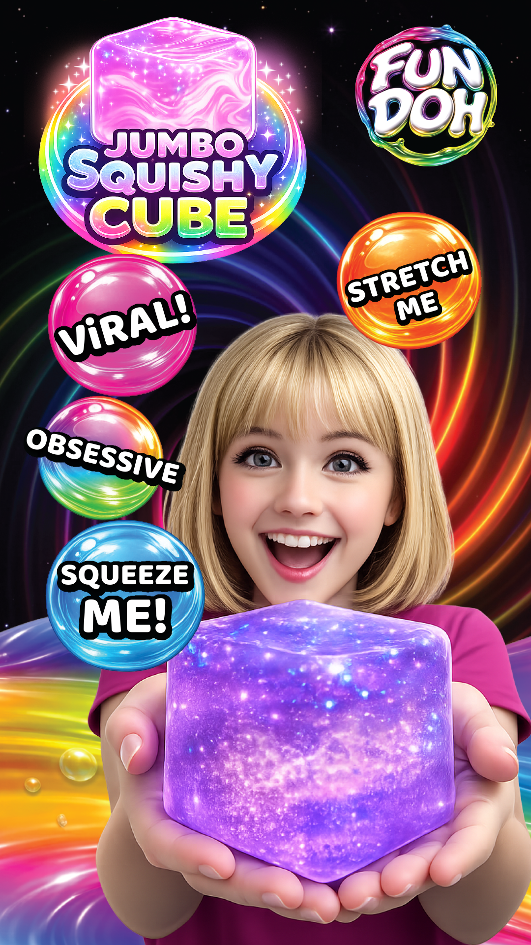 Fun Doh JUMBO Squishy Cube
