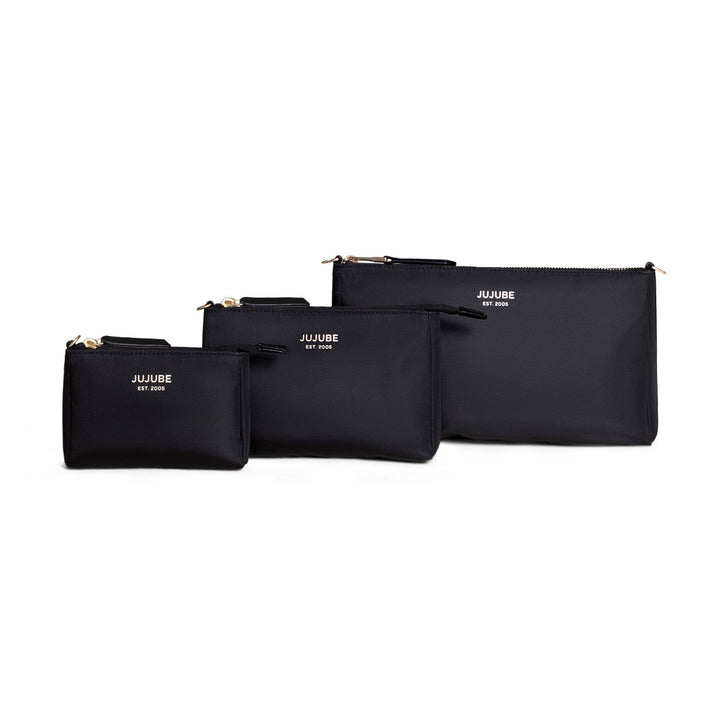 JuJuBe - 3-piece Pouch Set Black