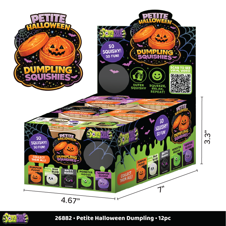 Novelty Brands - Fun Doh Petite Spooky Halloween Squishy Dumpling