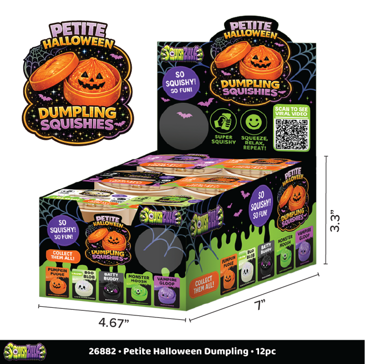 Novelty Brands - Fun Doh Petite Spooky Halloween Squishy Dumpling