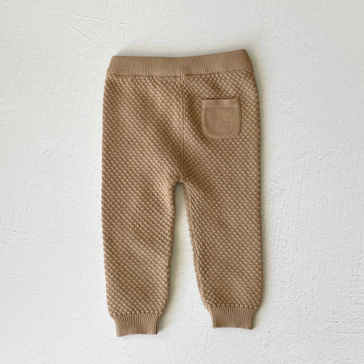 Viverano Organics - Milan Earthy Sweater Knit Baby Legging Pants Organic Cotton