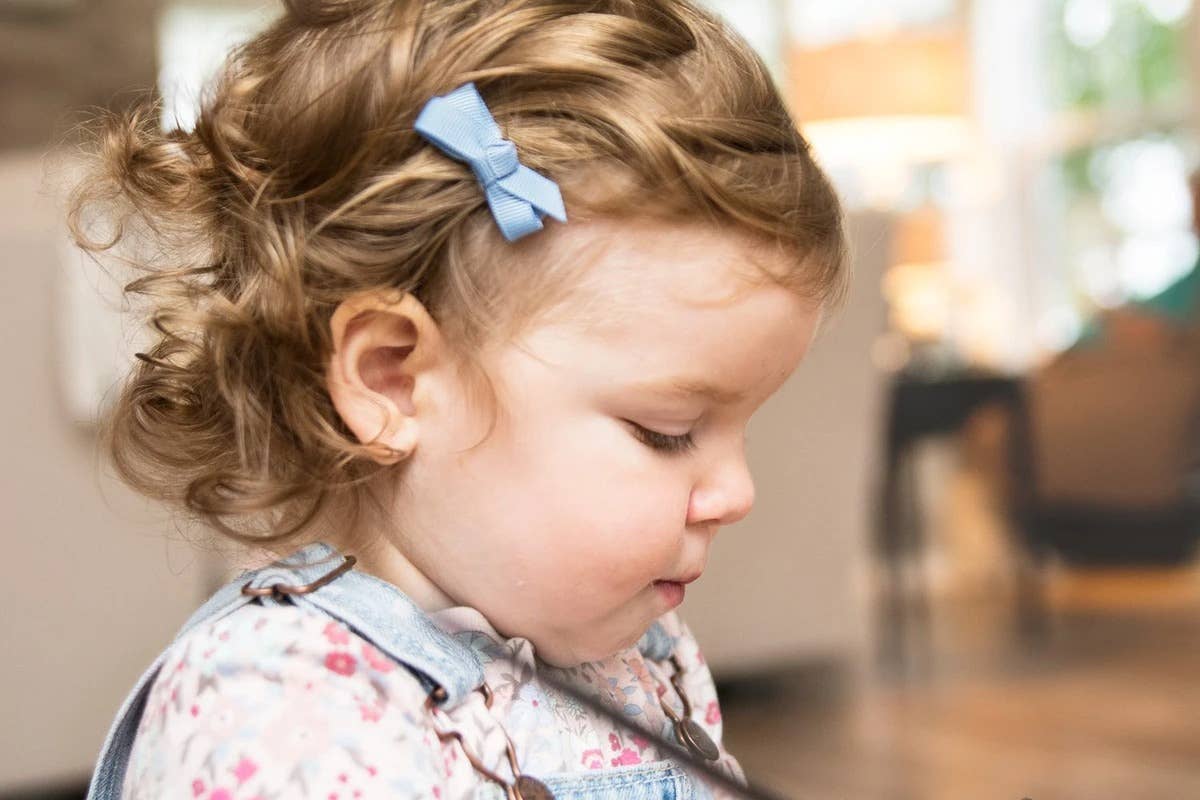 Baby Wisp - 5 Chelsea Boutique Grosgrain Bows on Snap Clips - Baby Hype