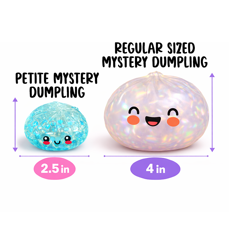 Novelty Brands - Fun Doh Petite 2.5-Inch Mystery Dumpling Squishy Toy