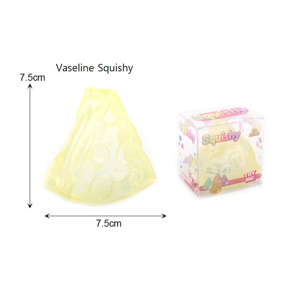Vaseline Cheese Slice Squeeze Squishy Stress Relief Toy