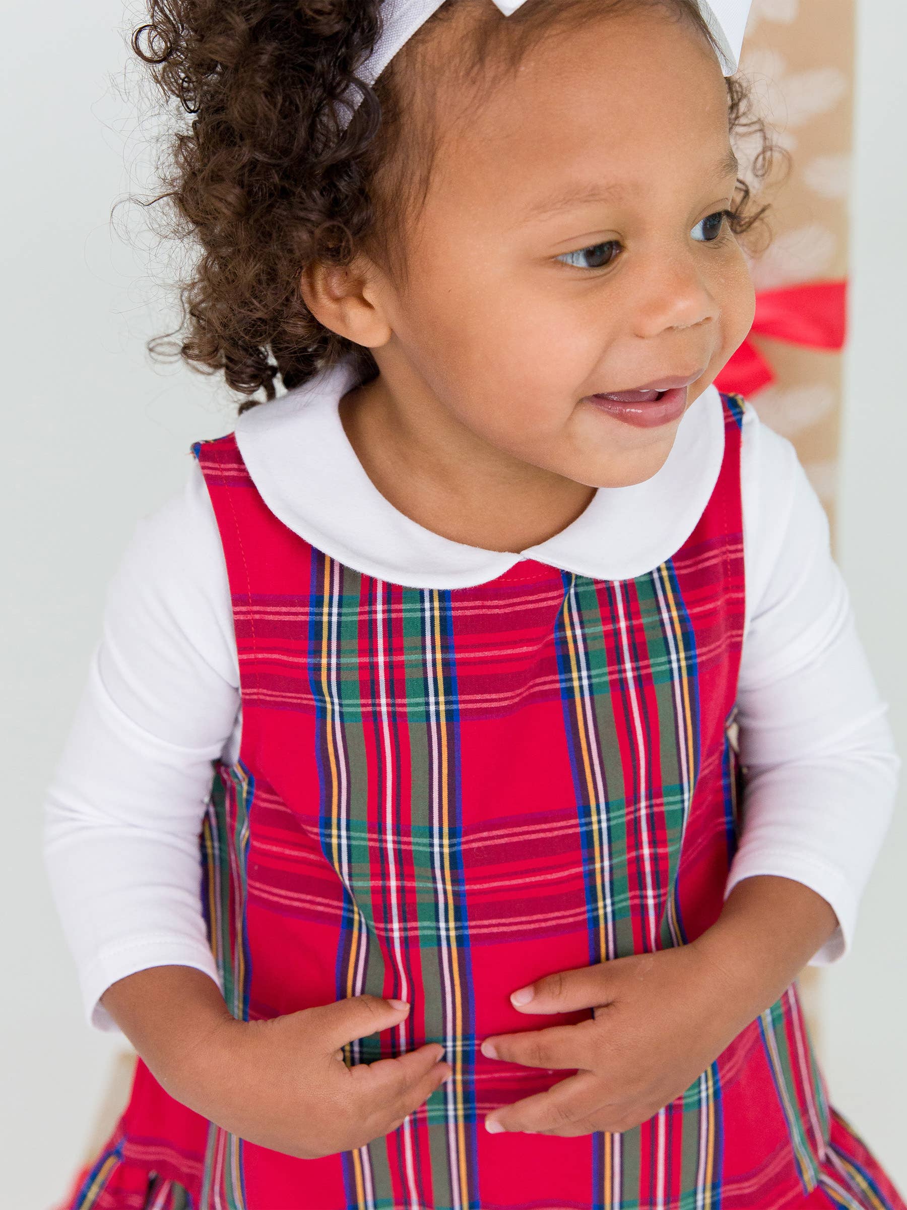 Baby Girls White Peter Pan Collar Bodysuit