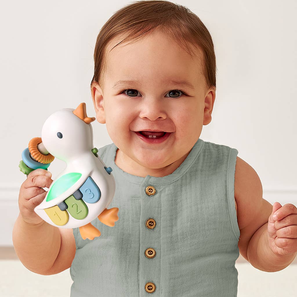 Itzy Ritzy - Bitzy Tunes™ Goose - Light-up Interactive Piano Toy