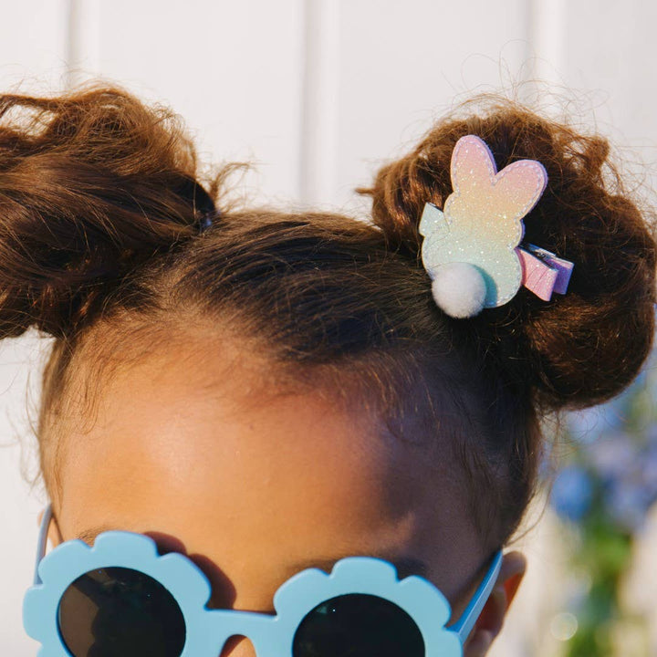 Sweet Wink - Pastel Rainbow Easter Bunny Clip - Kids Hair Clip *FINAL SALE*