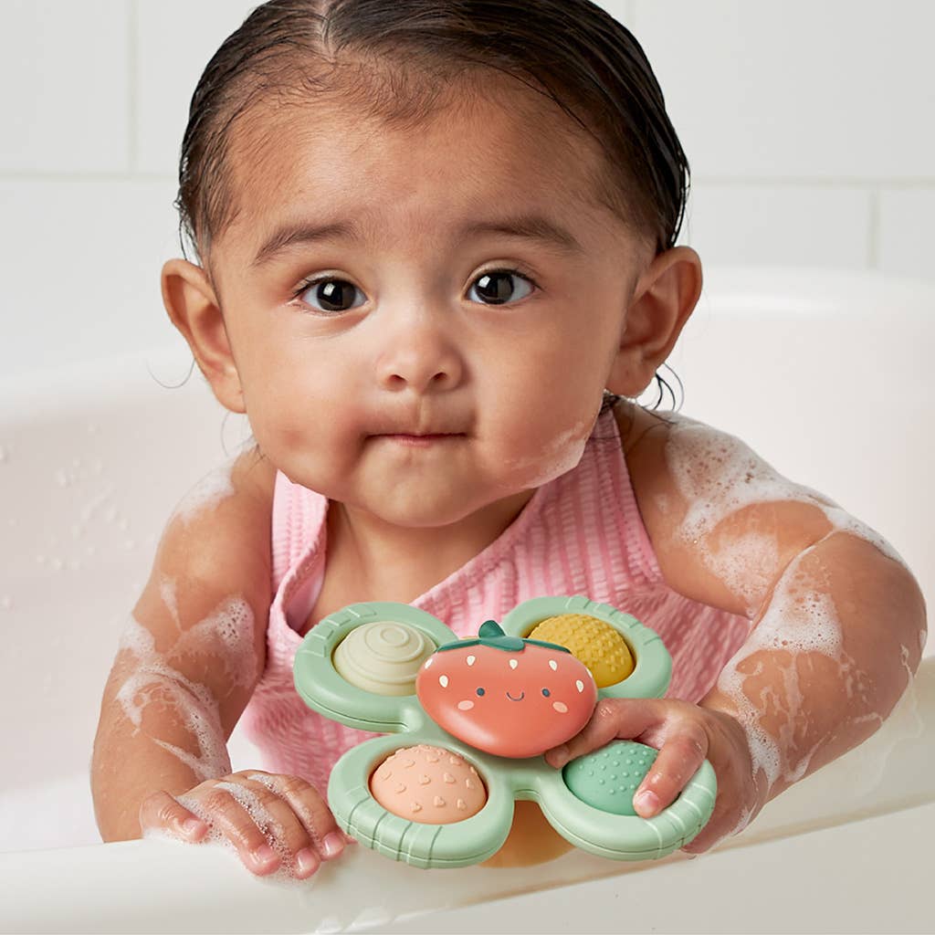 Itzy Ritzy - Itzy Pop & Whirl™ - Bath + Travel Toy: Smile