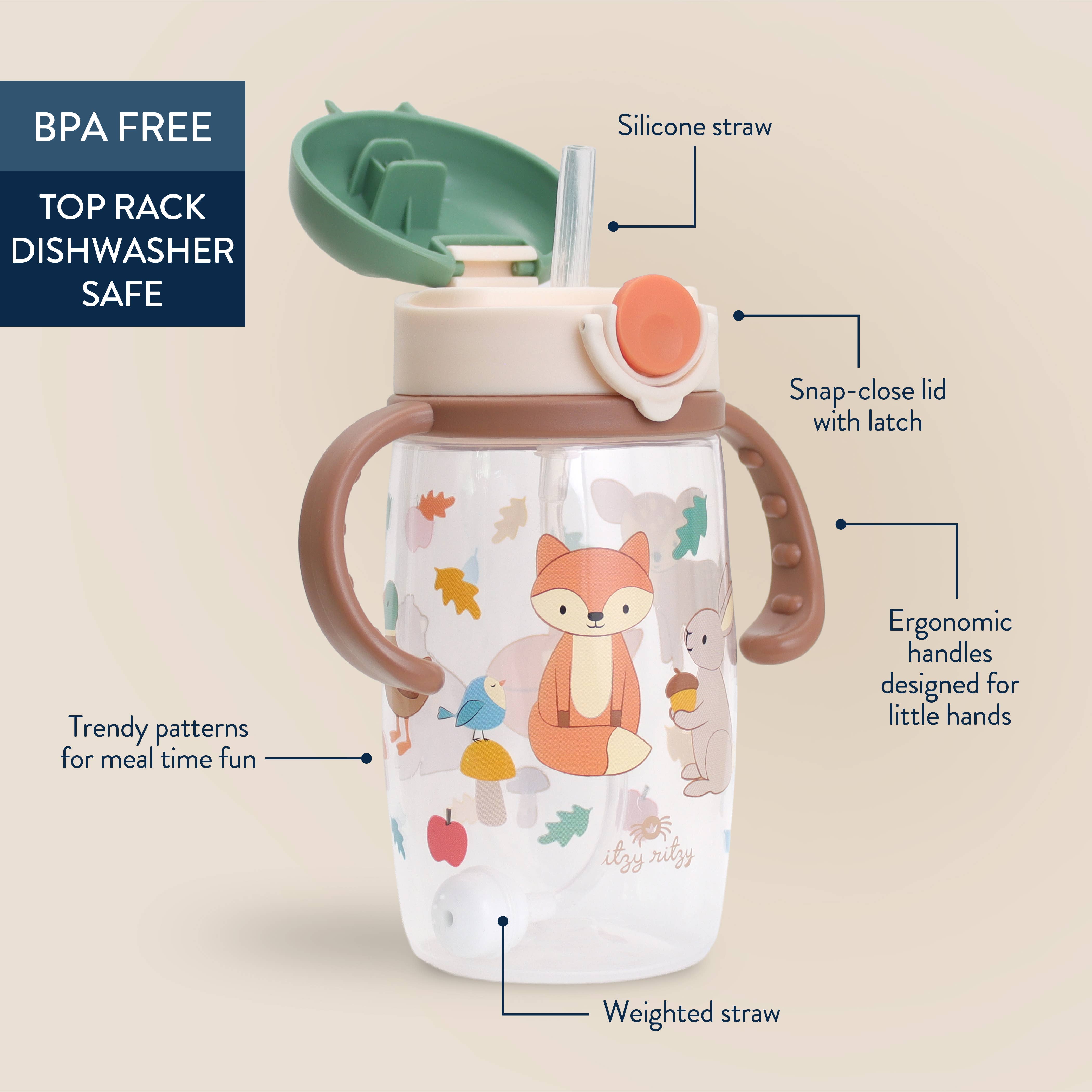 Itzy Ritzy - Itzy Sips™ - Straw Cup With Snap-Close Lid