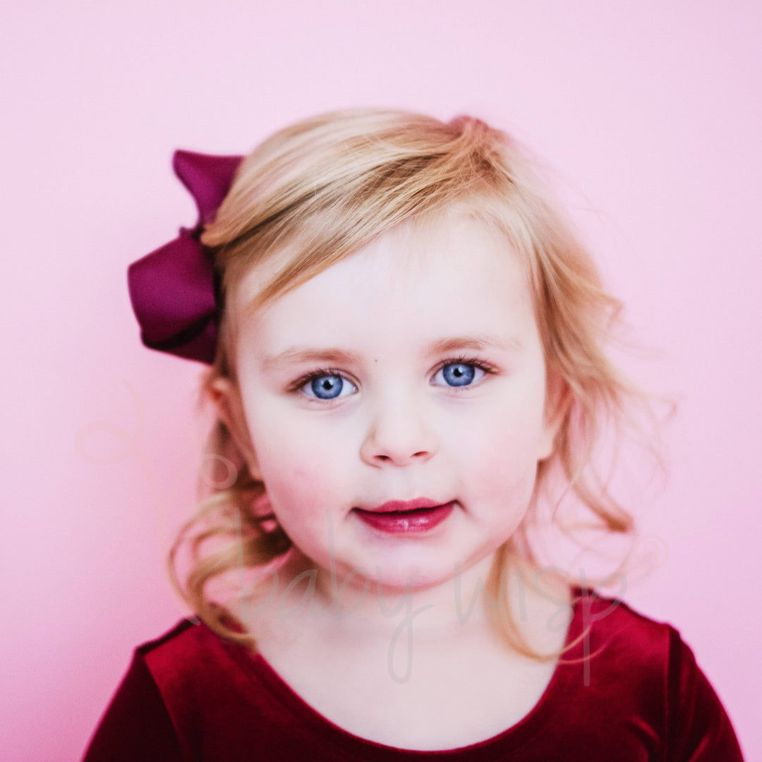 Baby Wisp - Large Hair Bow Boutique Ribbon,Big Bow, Alligator Hair Clip