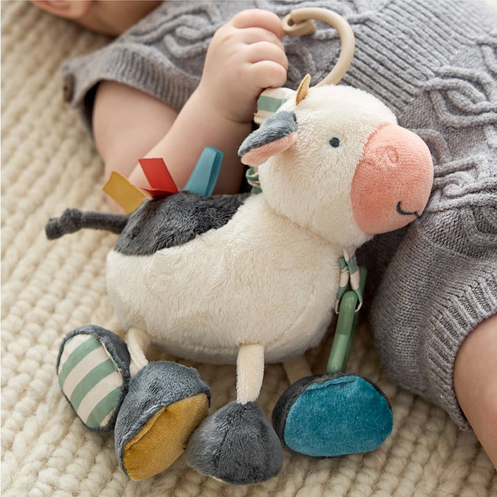 Itzy Ritzy - Cow Itzy Friends Link &amp; Love™ Activity Plush