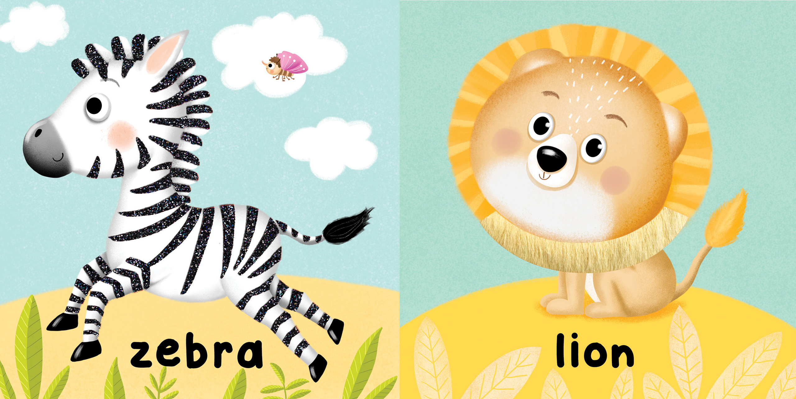Little Hippo Books - Brilliant Baby: In the Wild  - Children's Touch and Feel and Learn Sensory Board Book