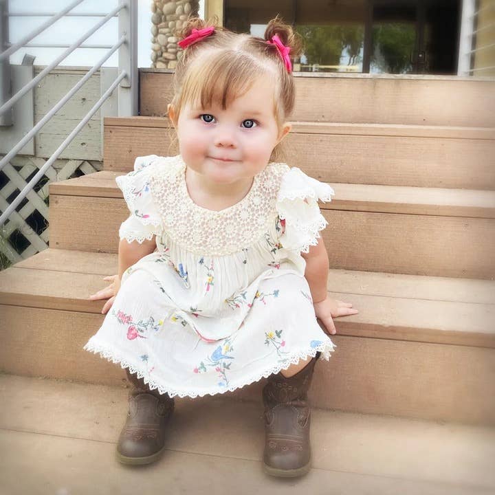 Baby Wisp - Aiyanna Ribbon Boutique 2Bows Knotted center Alligator Clips