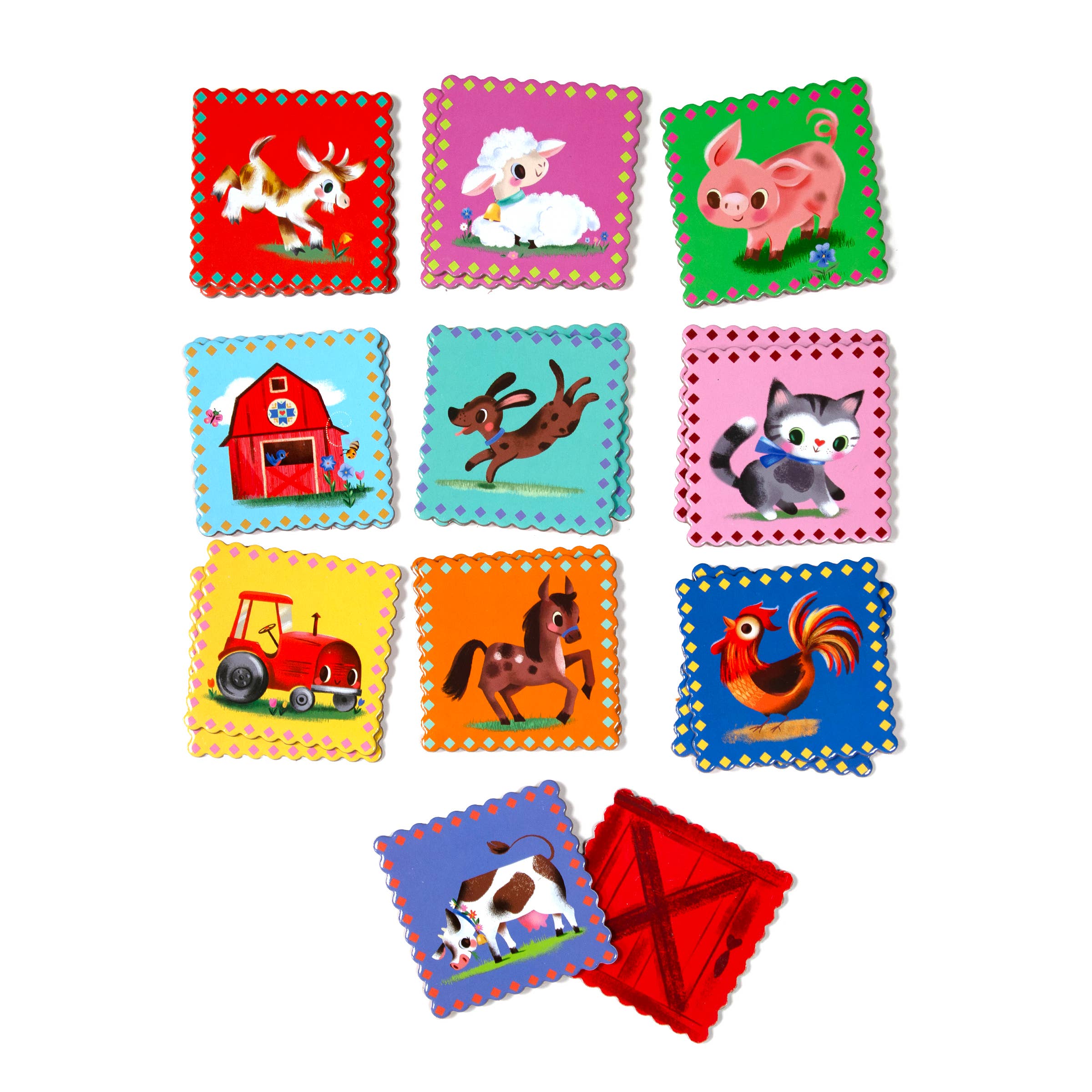 eeBoo - Little Farm Pre-School Matching Game