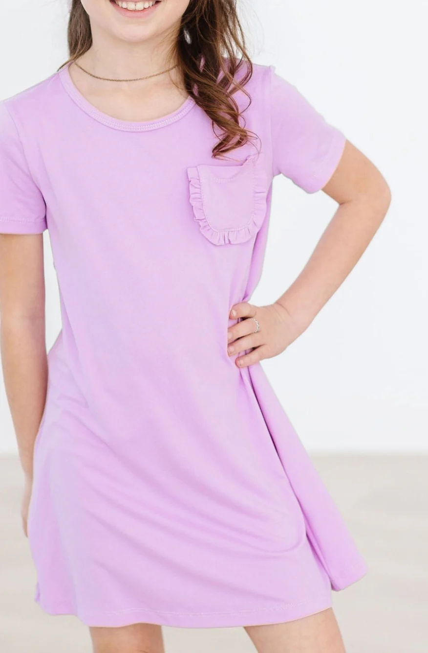 Mila & Rose - Bright Lilac T-Shirt Dress