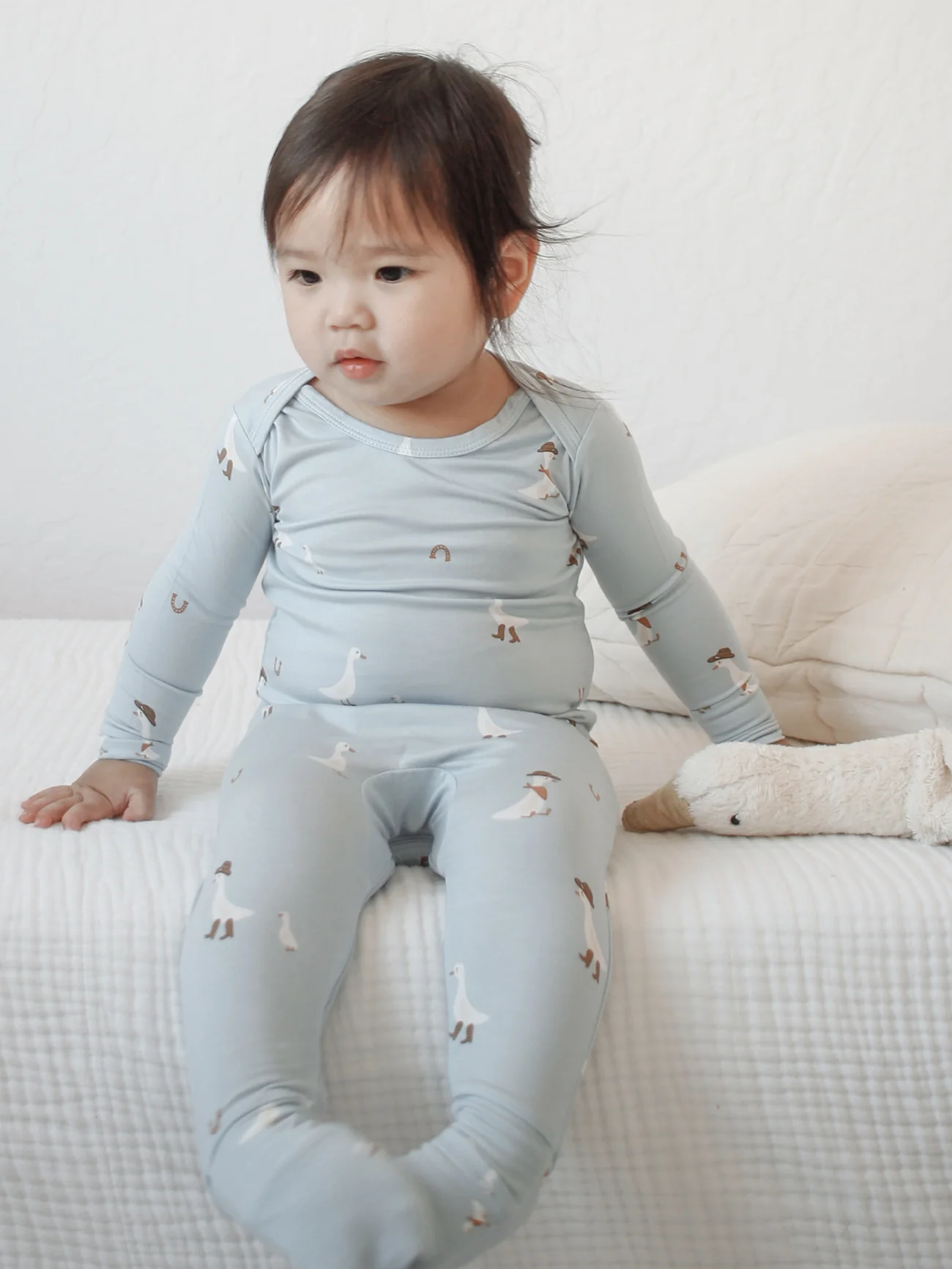 Gunamuna - Convertible Footie Romper - Cowboy Goose