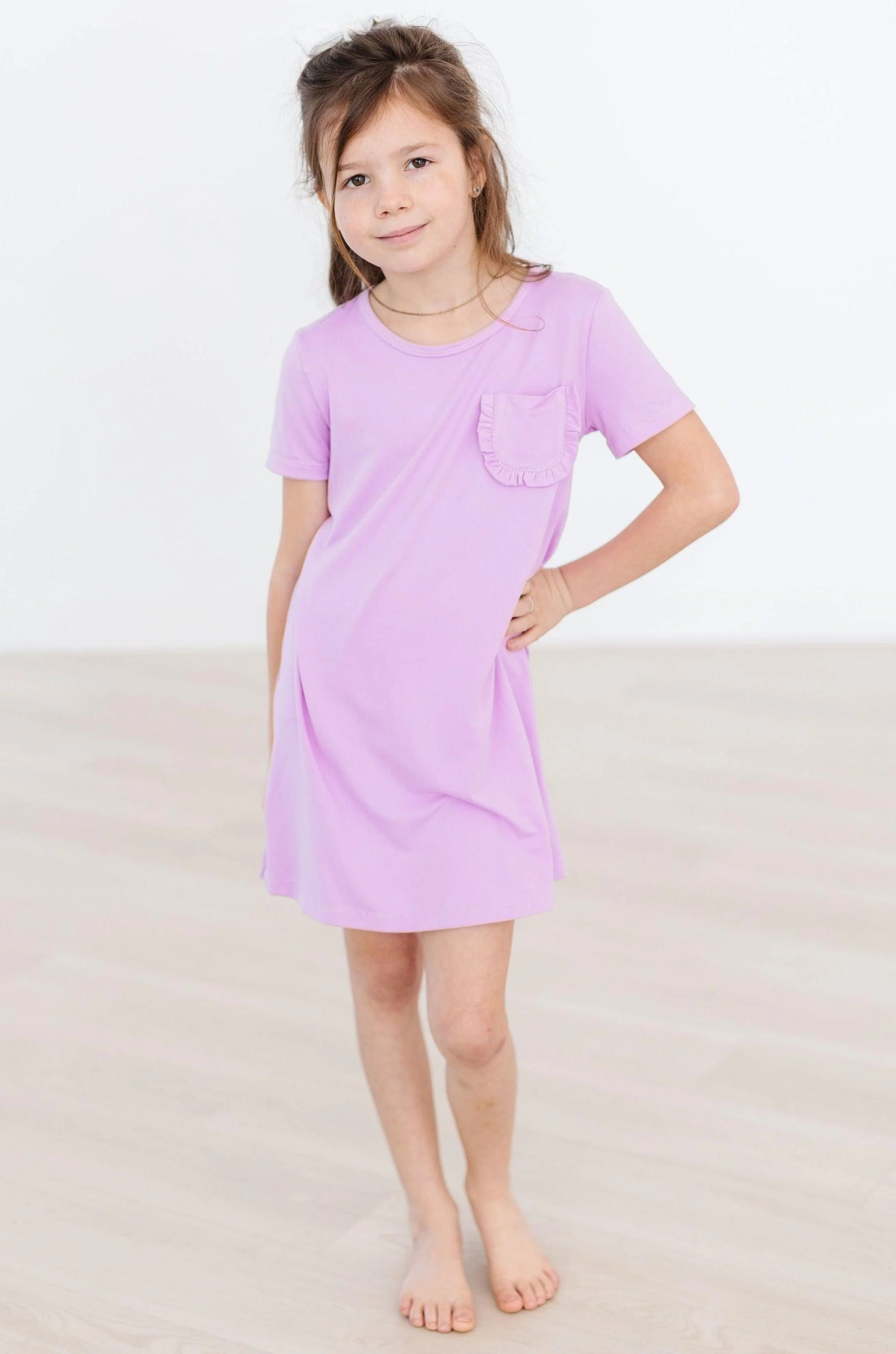 Mila & Rose - Bright Lilac T-Shirt Dress