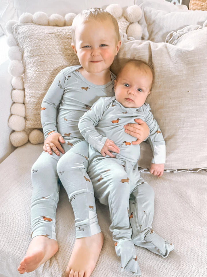Gunamuna - Convertible Footie Romper - Woof