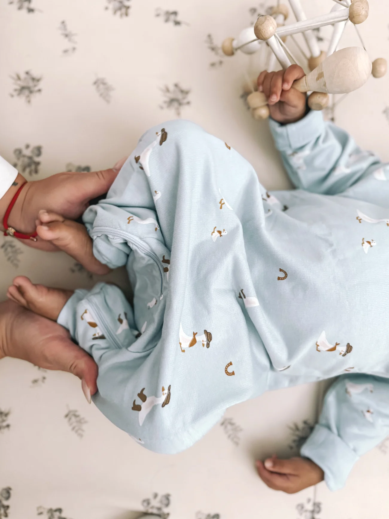 gunamuna - Fleece Jumpsuit - Cowboy Goose