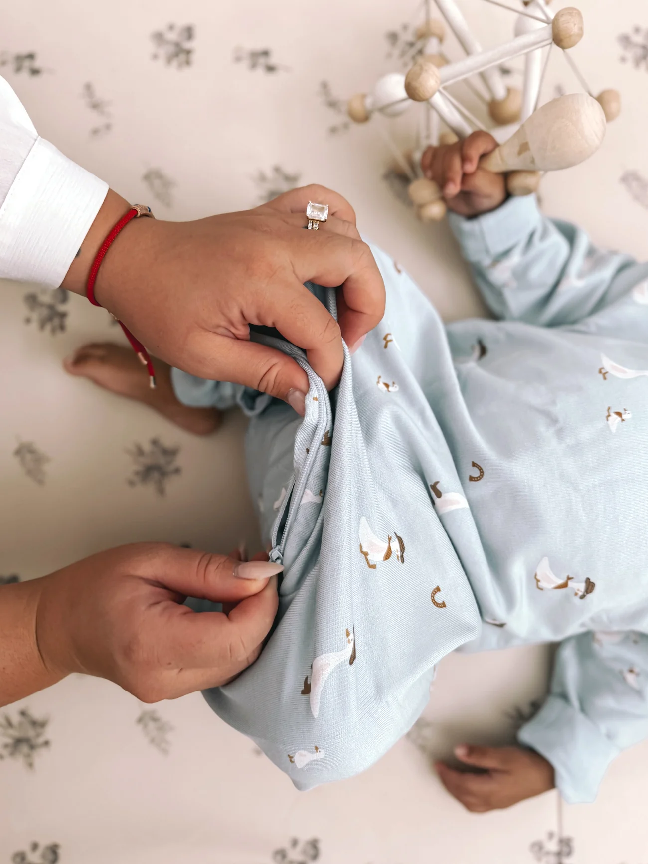 gunamuna - Fleece Jumpsuit - Cowboy Goose