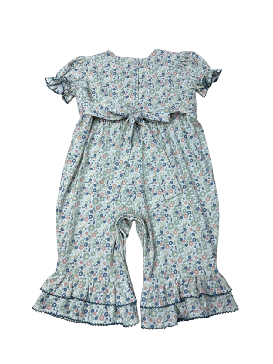 Three Sisters - Vintage Daisy Smocked Romper