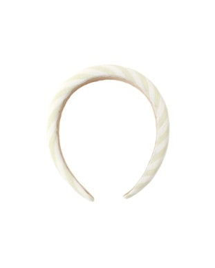 Rylee + Cru - Padded Headband - Citron Ivory Stripe