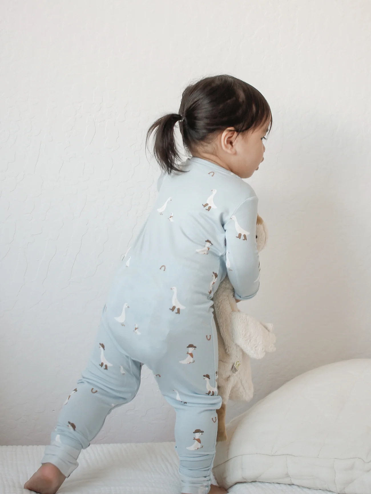 Gunamuna - Convertible Footie Romper - Cowboy Goose