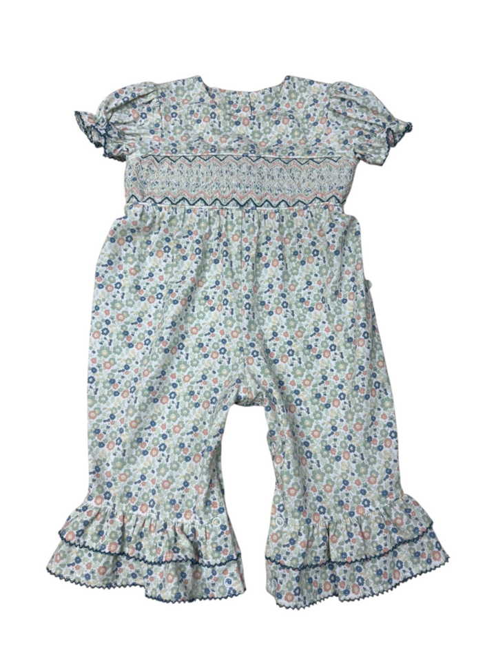 Three Sisters - Vintage Daisy Smocked Romper
