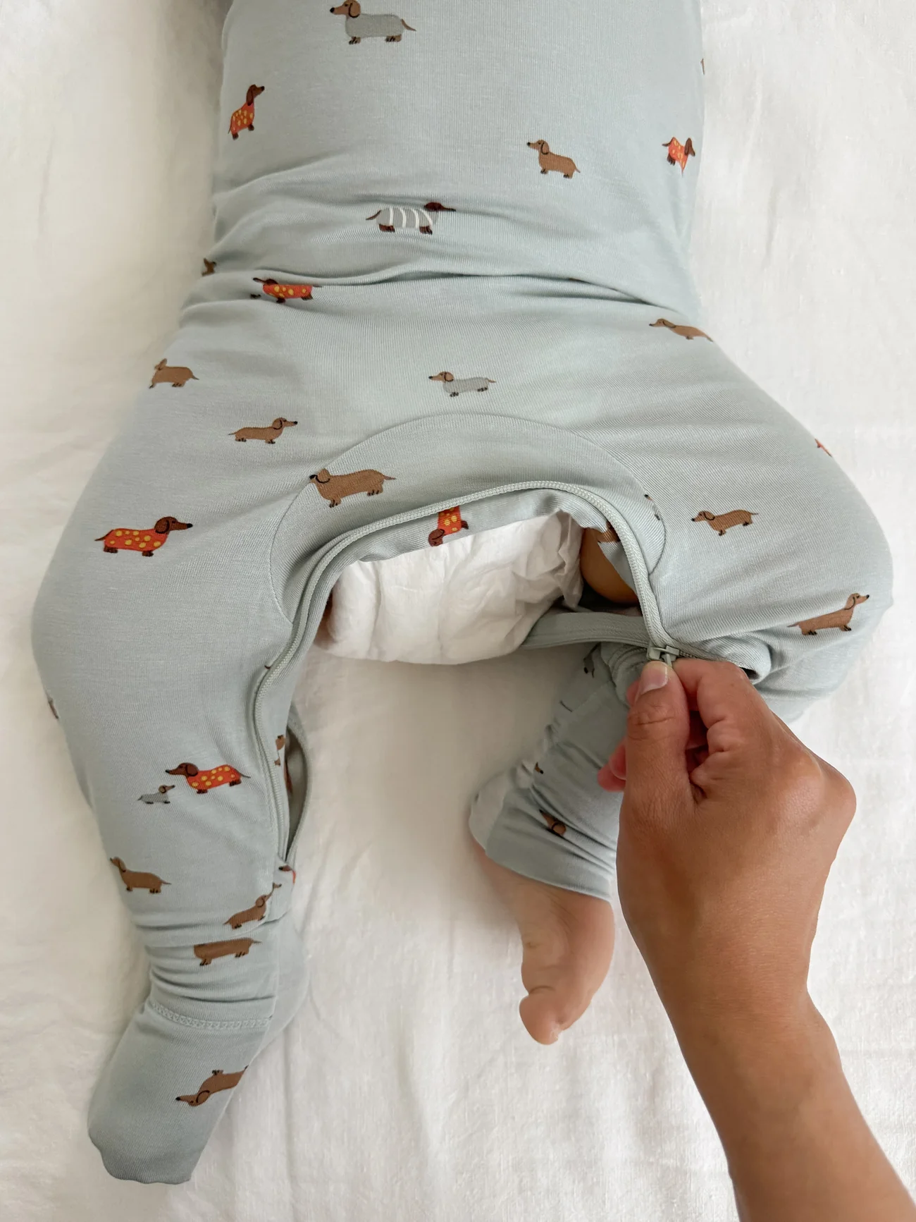 Gunamuna - Convertible Footie Romper - Woof
