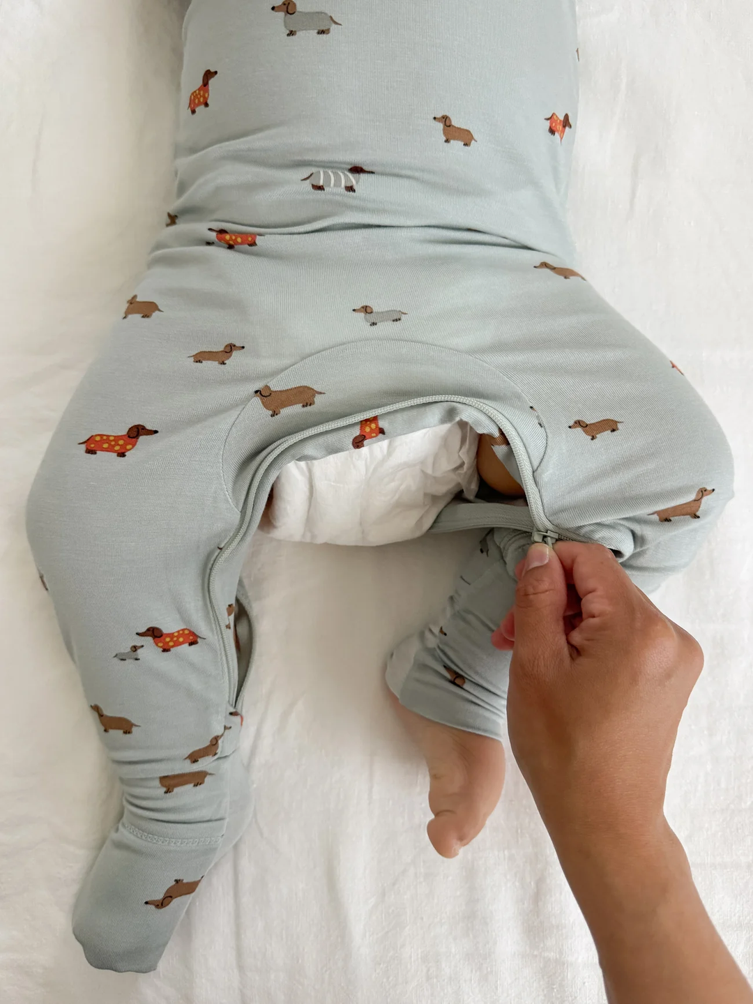 Gunamuna - Convertible Footie Romper - Woof
