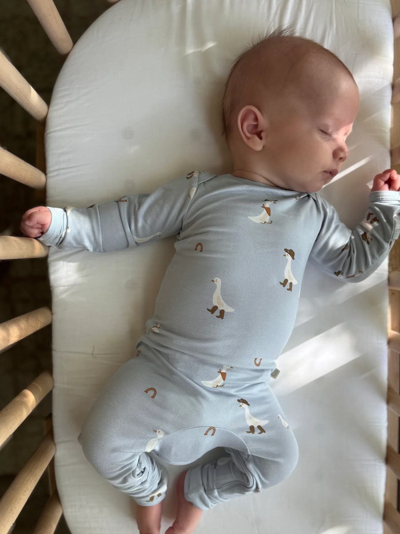 Gunamuna - Convertible Footie Romper - Cowboy Goose