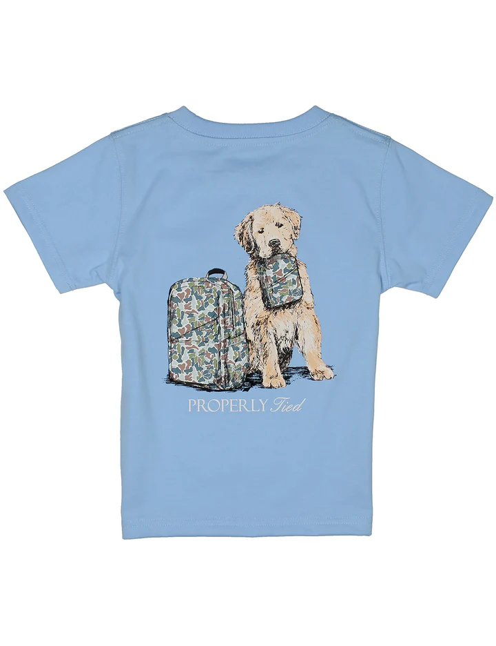 Properly Tied - Boys Study Buddy SS - Light Blue