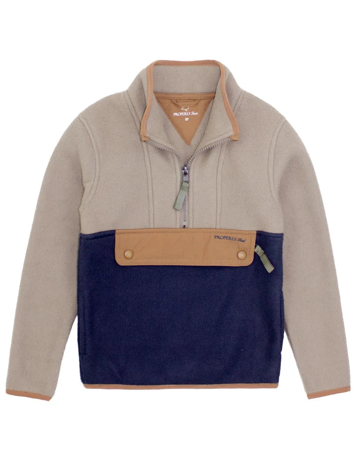 Properly Tied - Boys Wallaby Pullover - Lake
