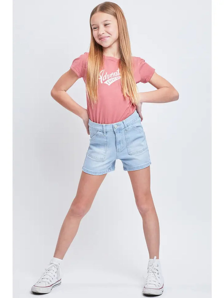 YMI - High Rise Denim Shorts w/Porkchop Pockets *FINAL SALE*