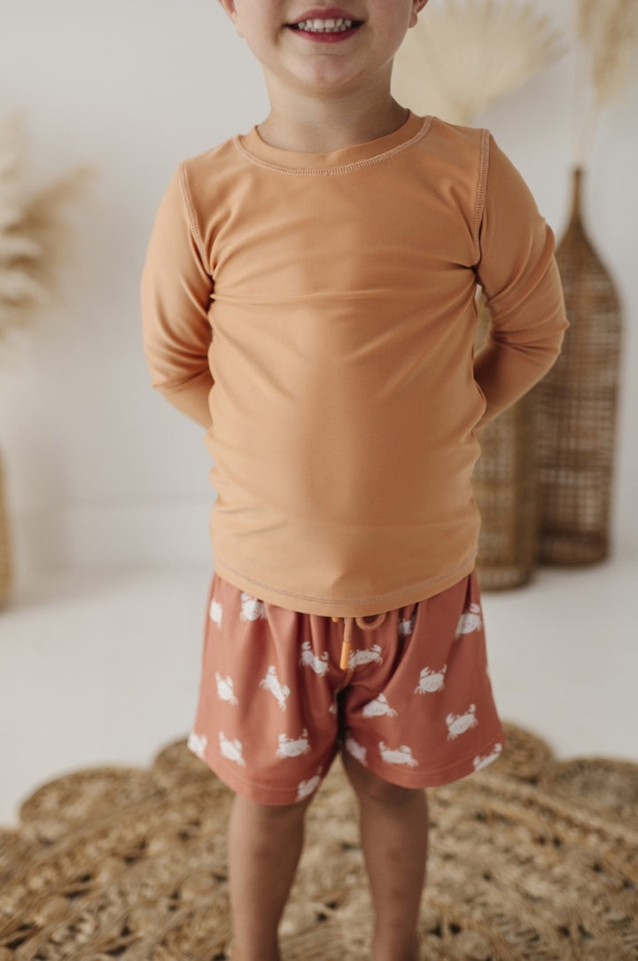 Baby Sprouts - Long Sleeve Rash Guard Swim Shirt - Sunset *FINAL SALE*