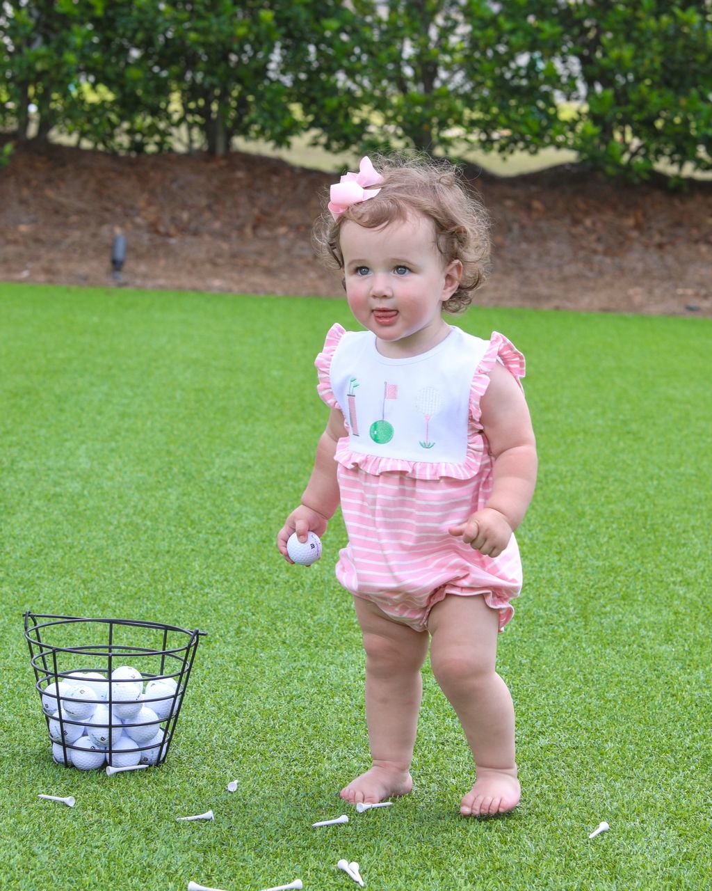 Trotter Street Kids - Tee Time Ruffle Bubble